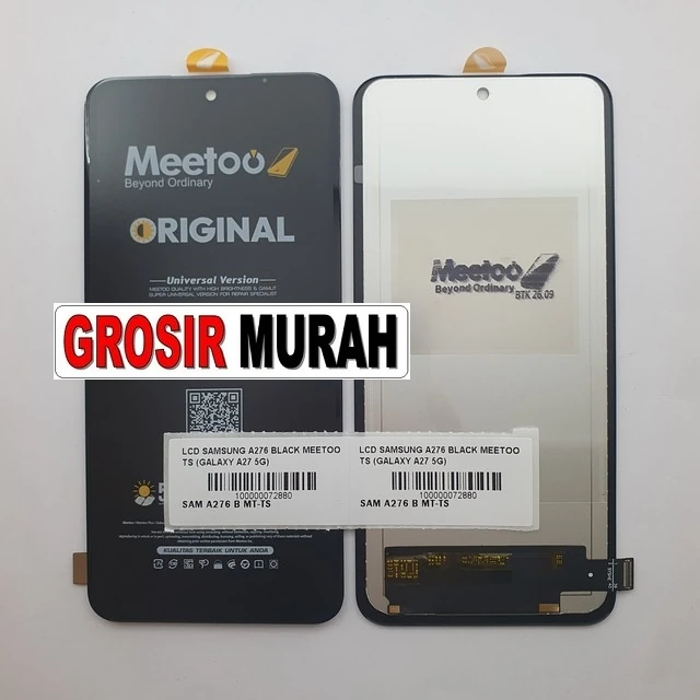 Lcd Samsung A276 Black Meetoo Ts (galaxy A27 5g) ready stock harga grosir sparepart HP Libra Jaya
