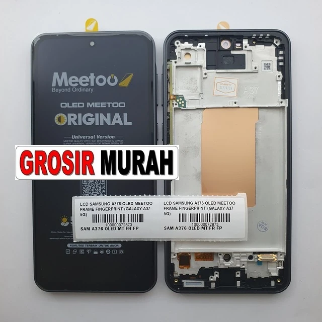 Lcd Samsung A376 Oled Meetoo Frame Fingerprint (galaxy A37 5g) ready stock harga grosir sparepart HP Libra Jaya