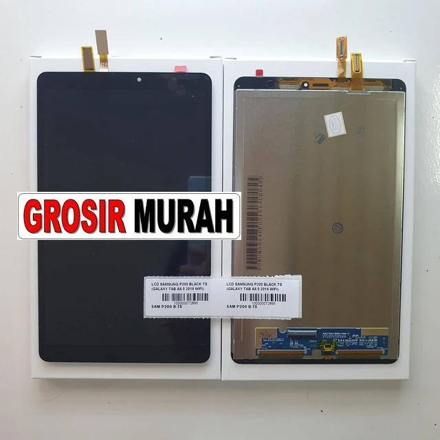 Lcd Samsung P200 Black Ts (galaxy Tab A8.0 2019 Wifi) ready stock harga grosir sparepart HP Libra Jaya